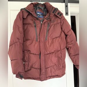 Reebok Men's Burgundy Puffer Jacket